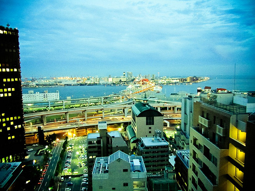 夕方の神戸